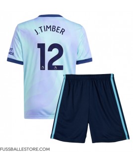 Günstige Arsenal Jurrien Timber #12 3rd trikot Kinder 2024-25 Kurzarm (+ Kurze Hosen)